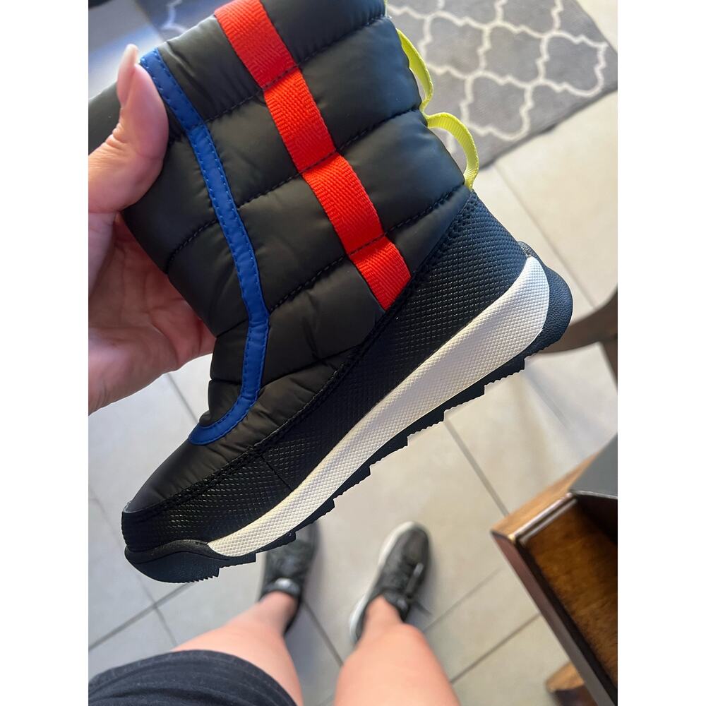 Sorel Uni-sex Whitney Puffy Black Mid Snow Child Rain Boots Kids - Picture 2 of 6